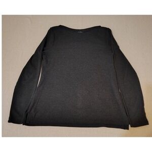 LAUREN Ralph Lauren Long Sleeve Boat Neck Top Charcoal Gray Size‎ L RR